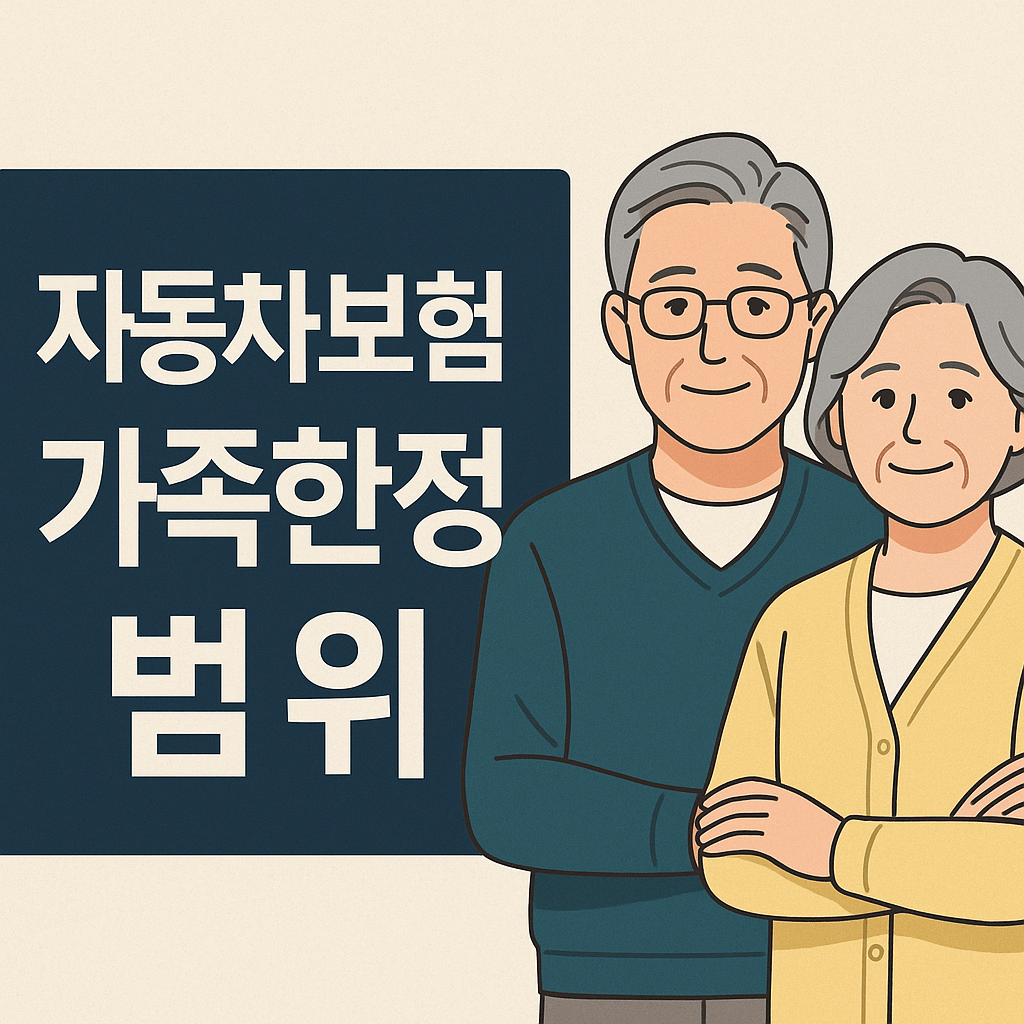 자동차보험 가족한정범위, 클릭 한 번으로 조건을 확인할 수 있습니다