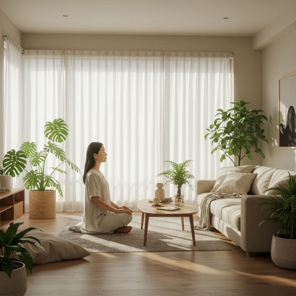 부자의 생활습관 : 명상을 하는 사람