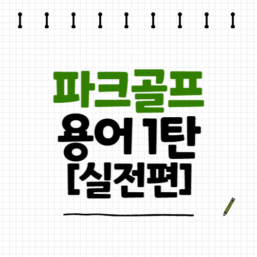 파크골프 용어정리 파크골프 용어