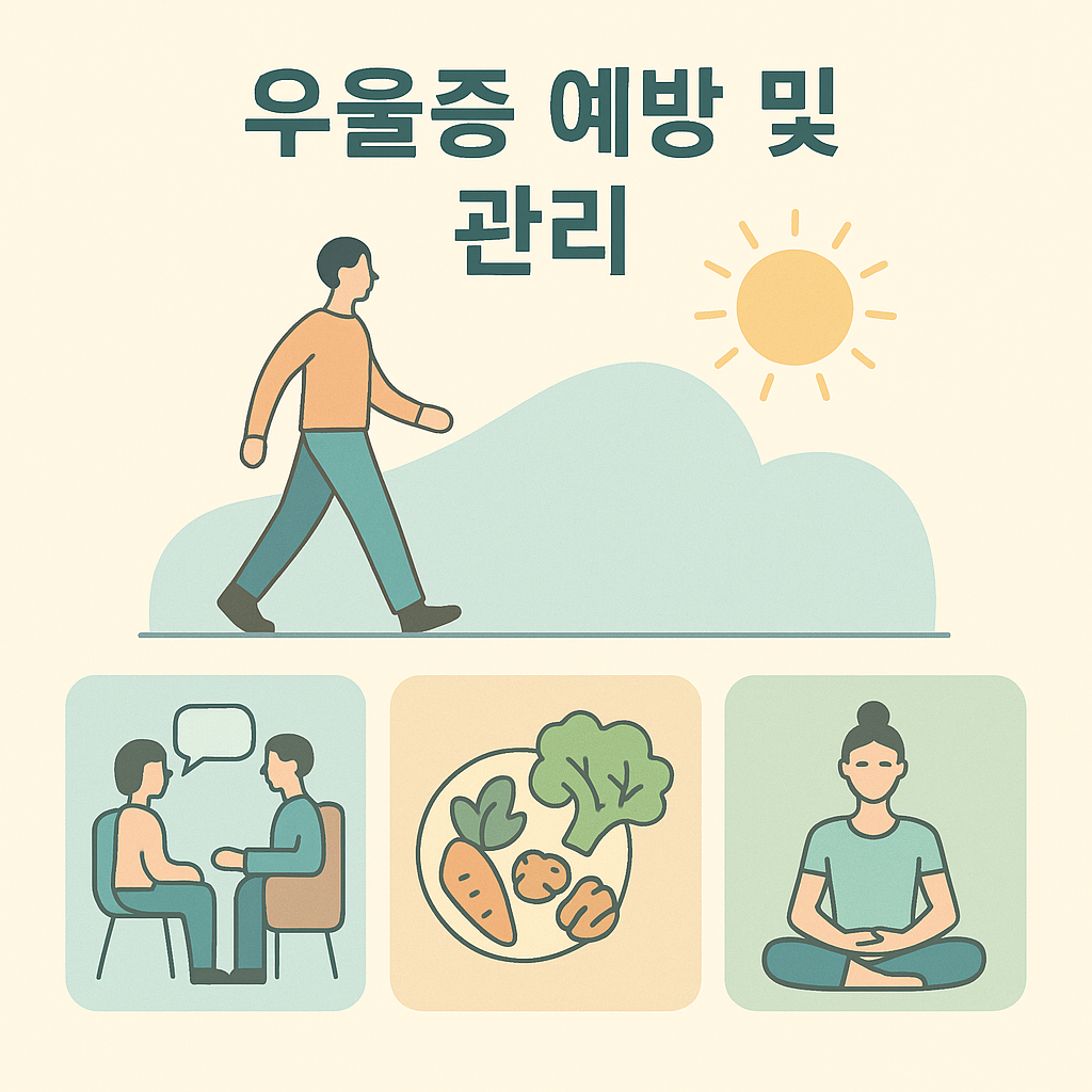 우울증 예방 및 관리 자가점검 치료접근법