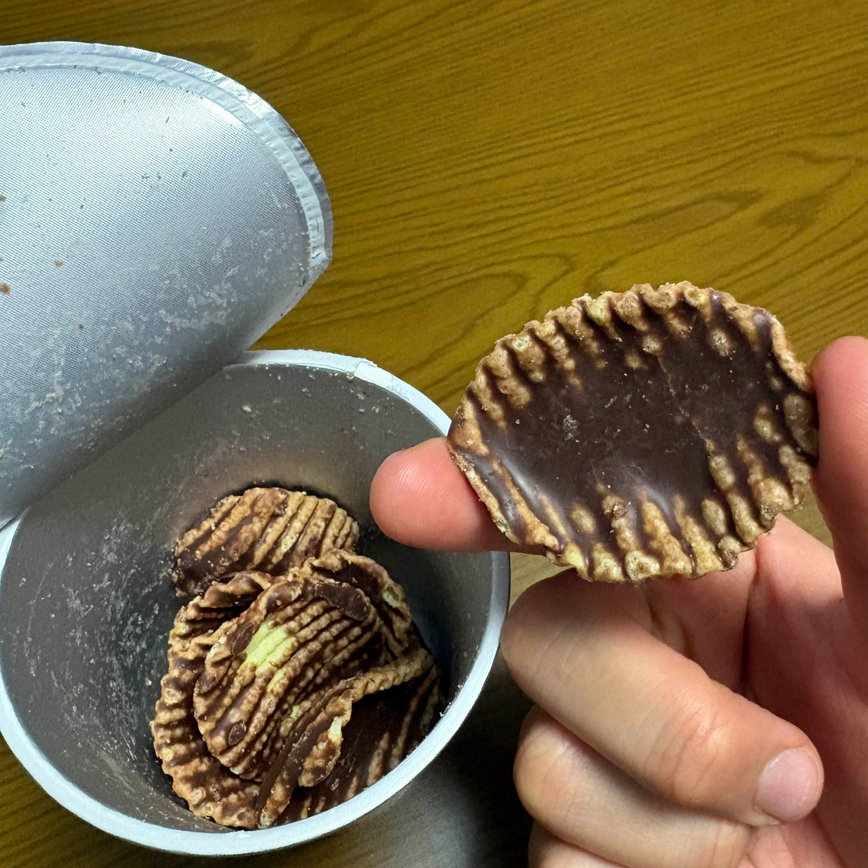 브루봉 쟈가초코 감자칩 초콜릿 코팅 면