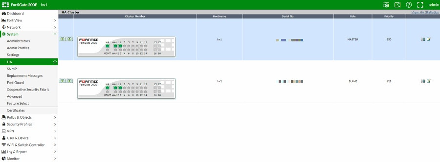 FGCP (FortiGate Cluster Protocol)