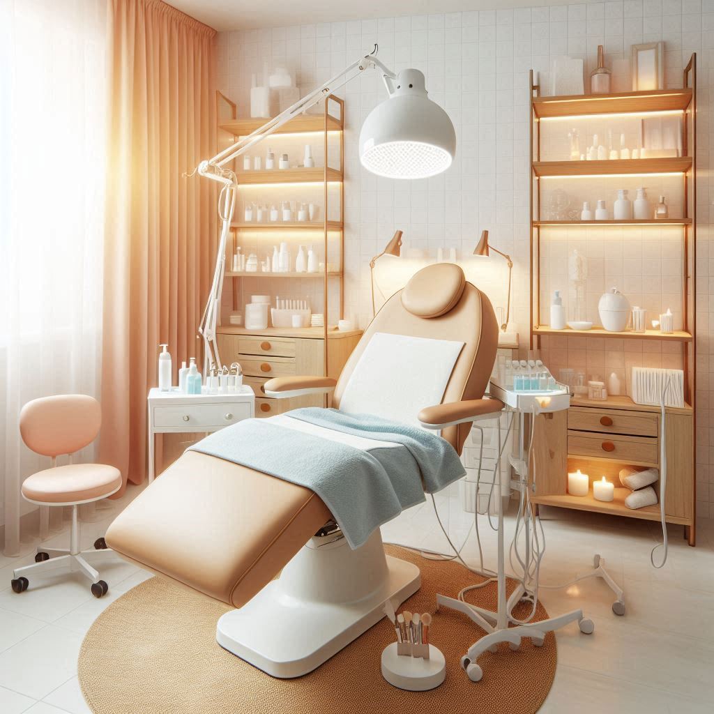 피부,체형관리 샵 배경