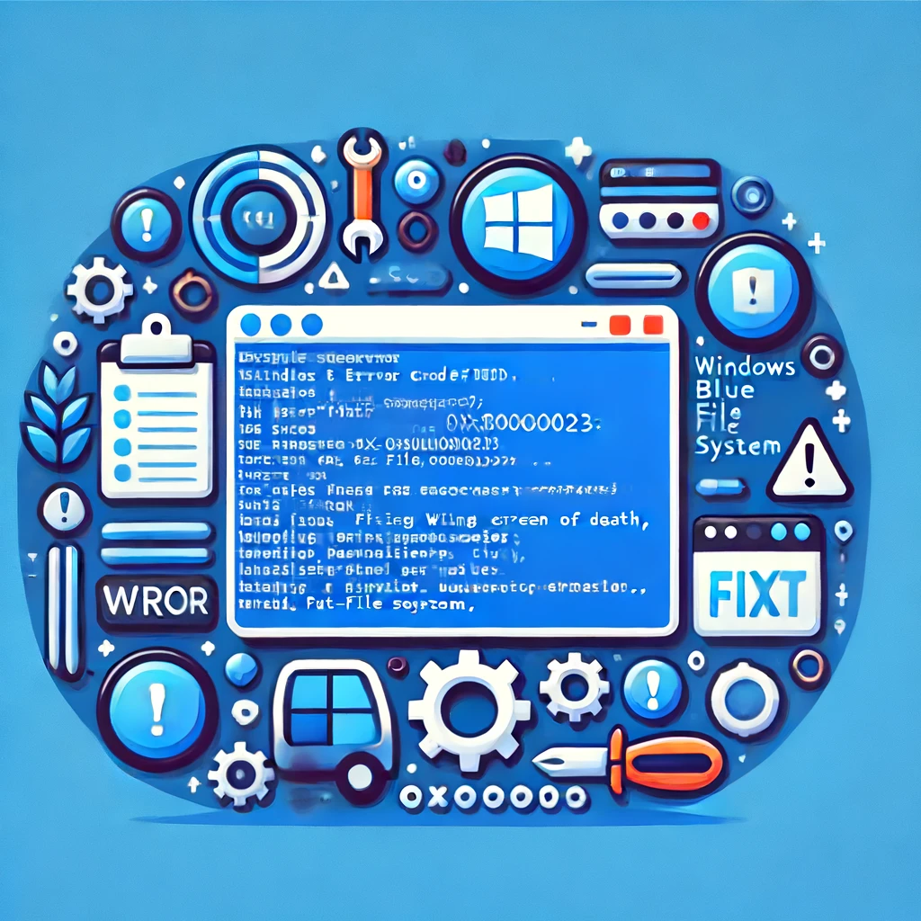 윈도우 블루스크린 오류 코드 0x00000023: FAT_FILE_SYSTEM 원인/해결방법