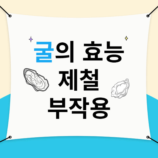 굴의 효능, 제철, 부작용