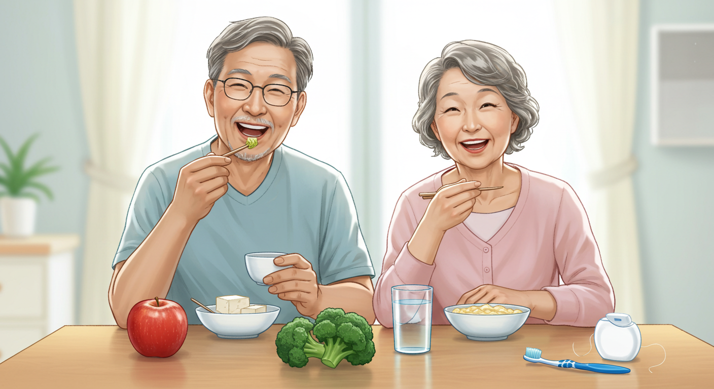 치아 건강 지키는 중장년 식습관