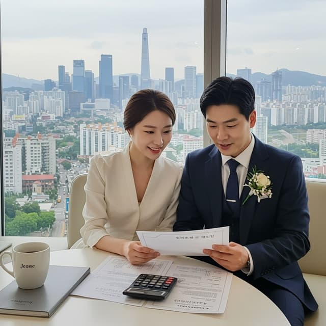 서울 신혼부부 전세대출 상담 장면