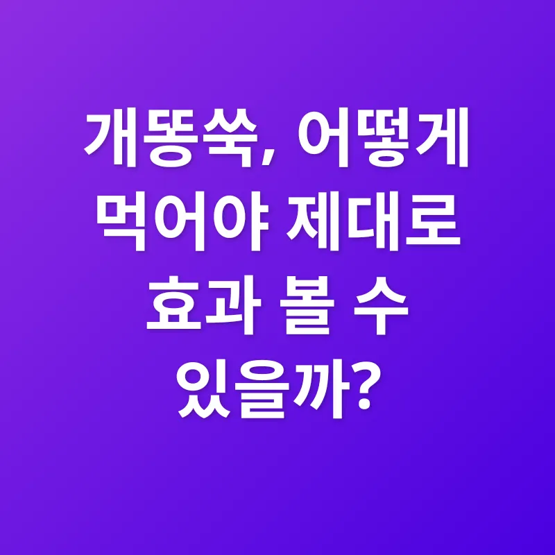 개똥쑥 효능_3