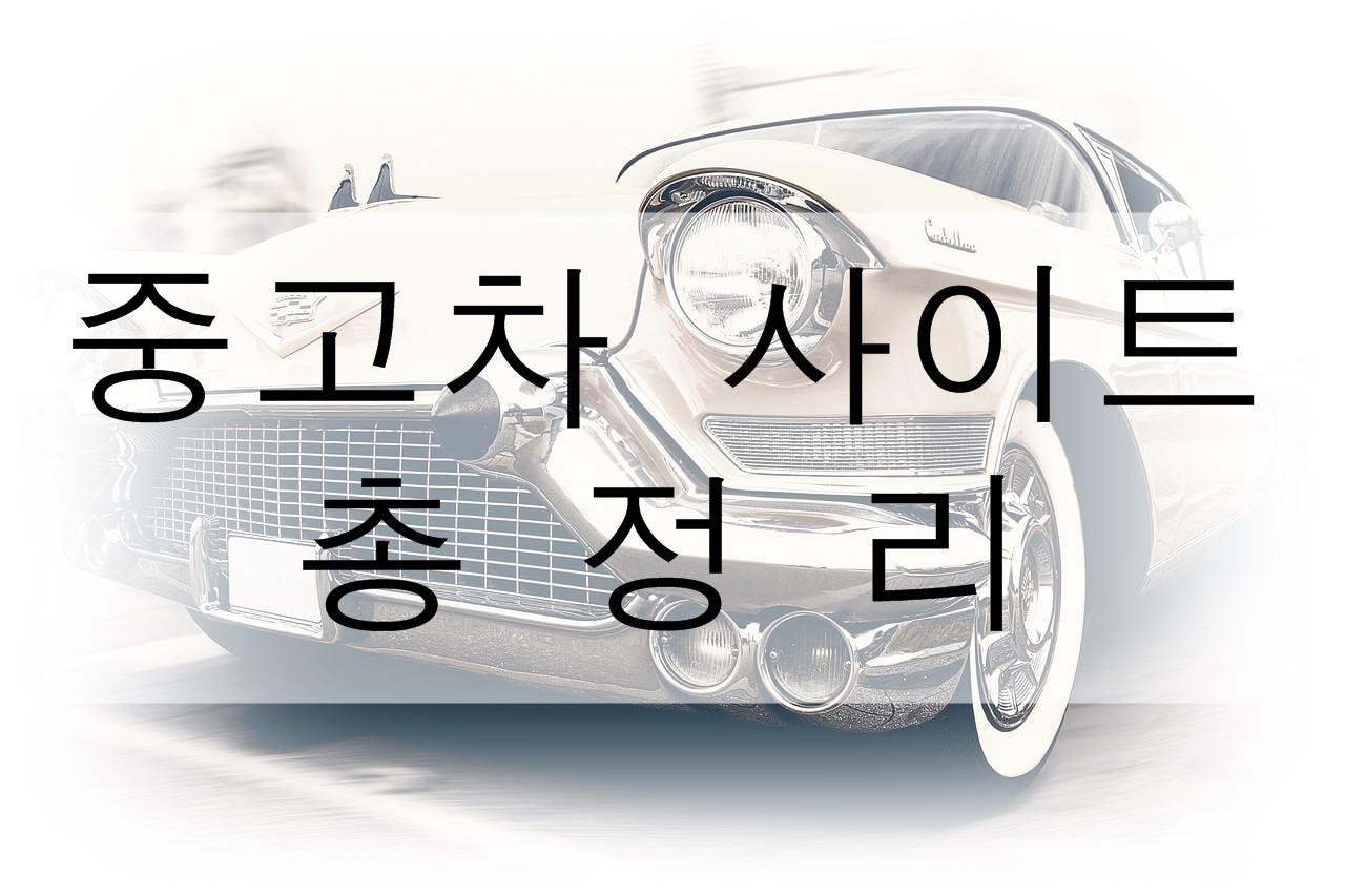 중고차 사이트 총정리! (대기업 기준)
