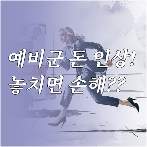 예비군 급식비 인상 계획 및 훈련 보..