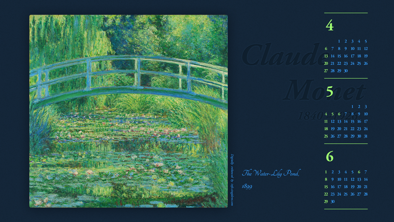 02 수련 연못 B - 2025년5월 노트북배경화면