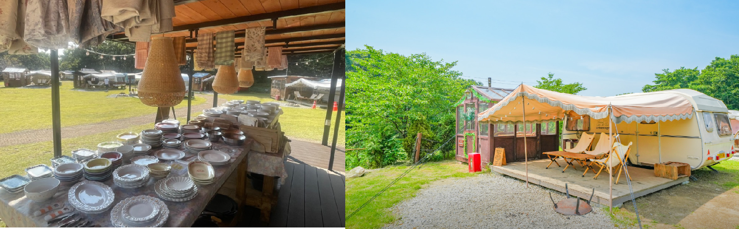 가을여행 글램핑장 추천중 하나인 어반티지 글램핑