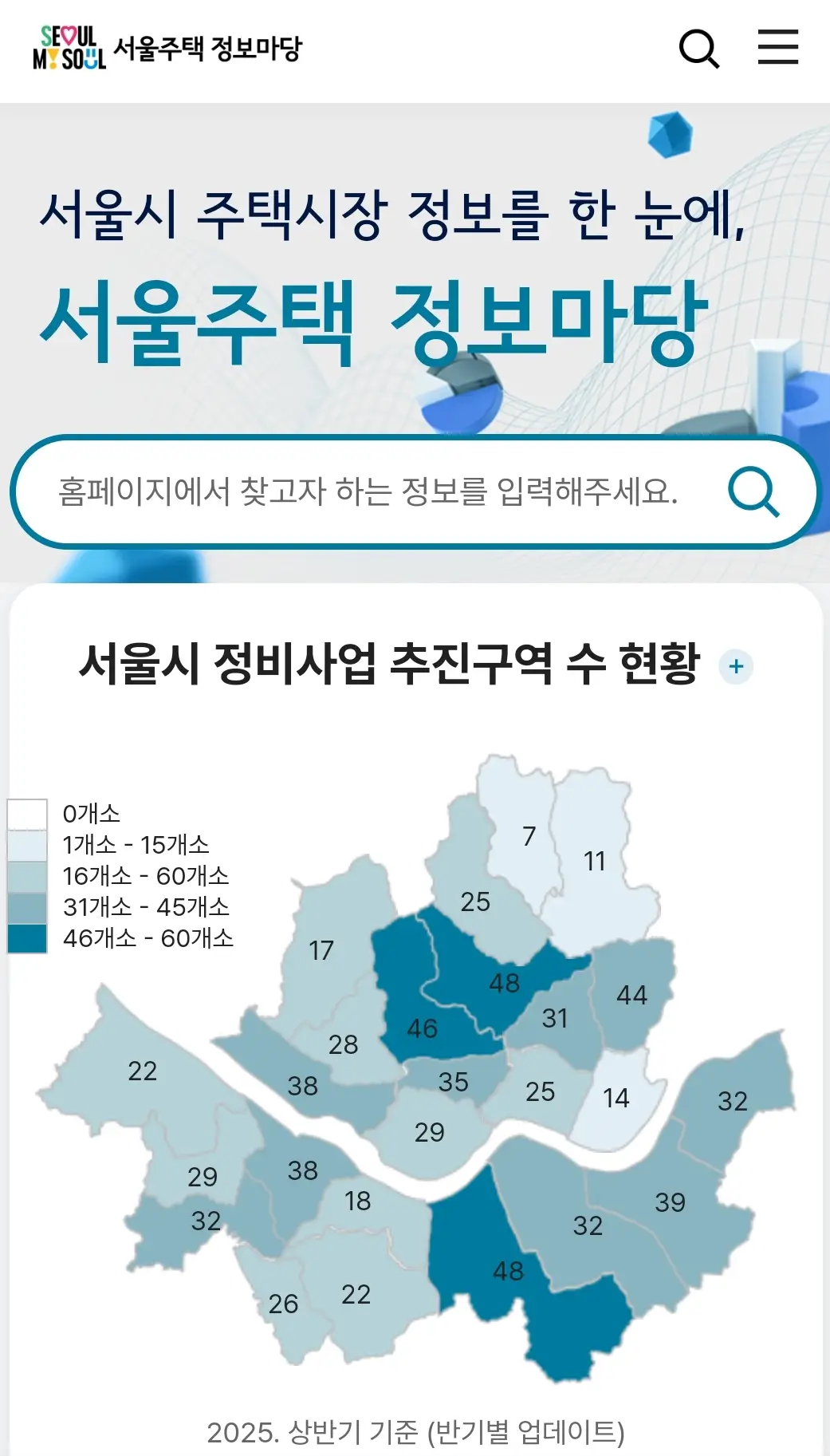 서울주택-정보마당-모바일화면