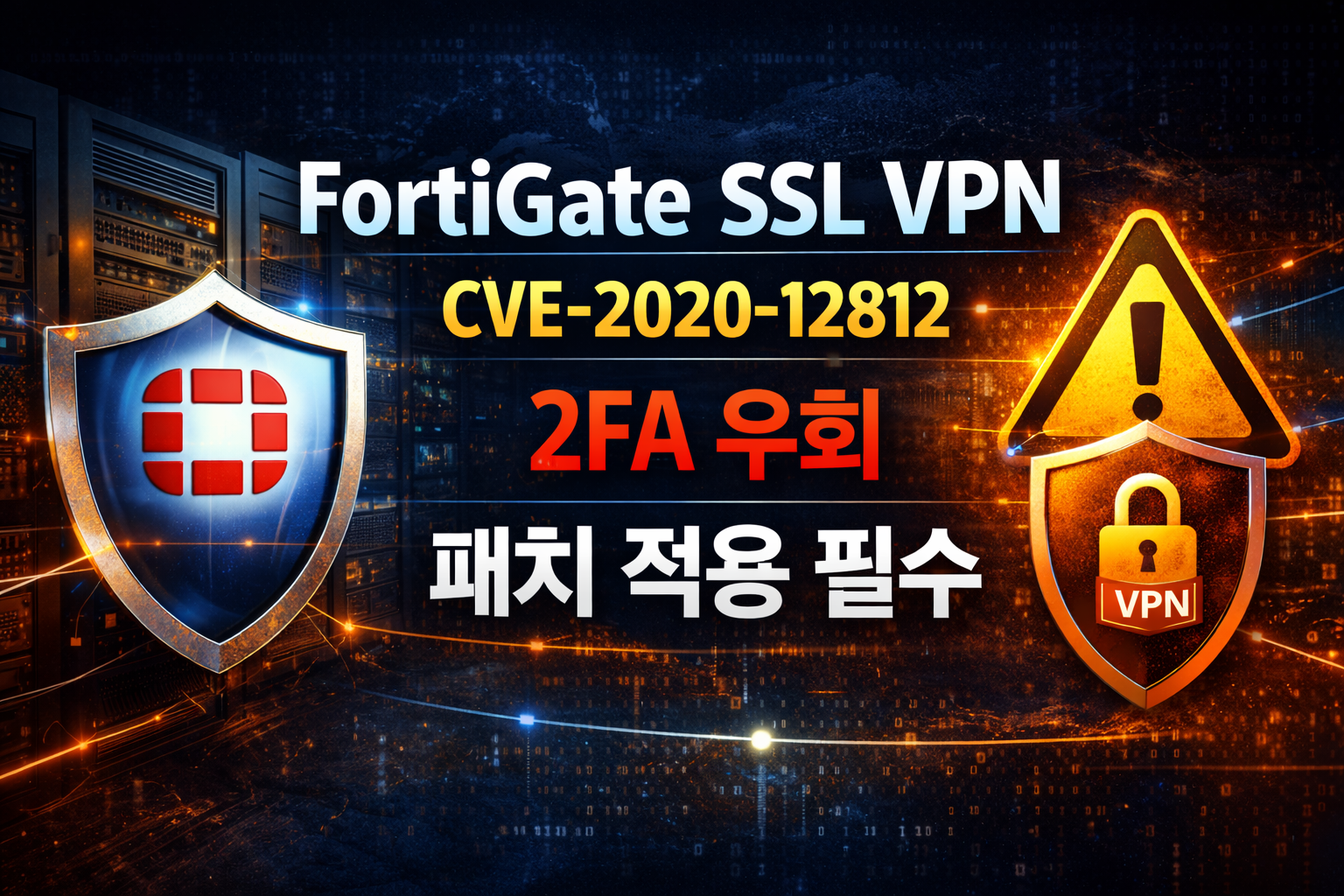 포티넷이 FortiOS SSL VPN의 오래된 취약점(CVE-2020-12812)이 최근 공격에 활용되는 정황을 공지했습니다. 2단계 인증(2FA) 우회가 가능한 조건, 영향 시나리오, 패치/설정 우회 방지, 로그 점검 포인트까지 운영 환경 기준으로 정리합니다.