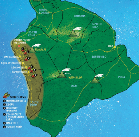 빅아일랜드 코나지역