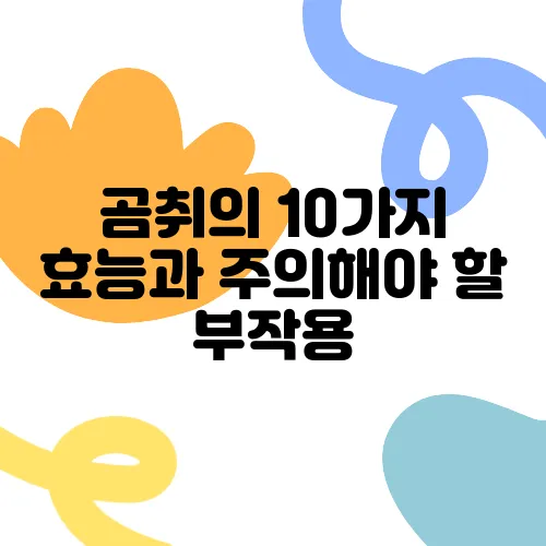 곰취의 10가지 효능과 주의해야 할 부작용
