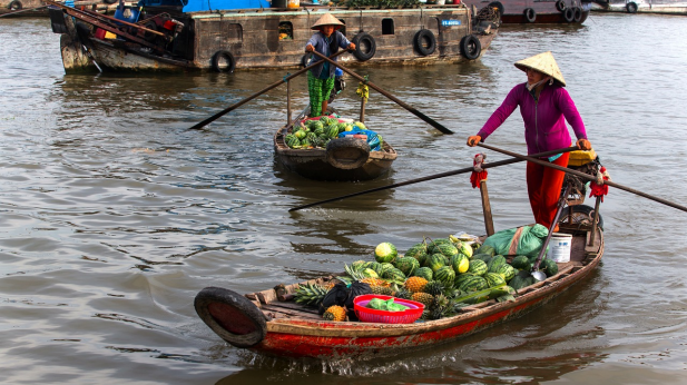 동남아 한달 배낭여행 루트 수상시장