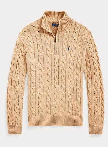 폴로 남성 케이블 니트 코튼 스웨터 색상 및 사이즈 알아보기