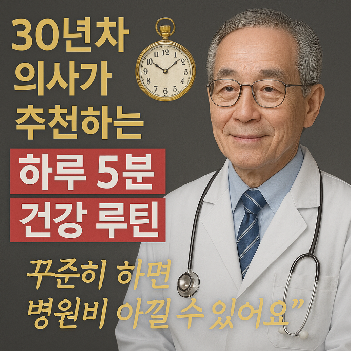의사가 추천하는 하루 5분 건강 루틴 관련사진