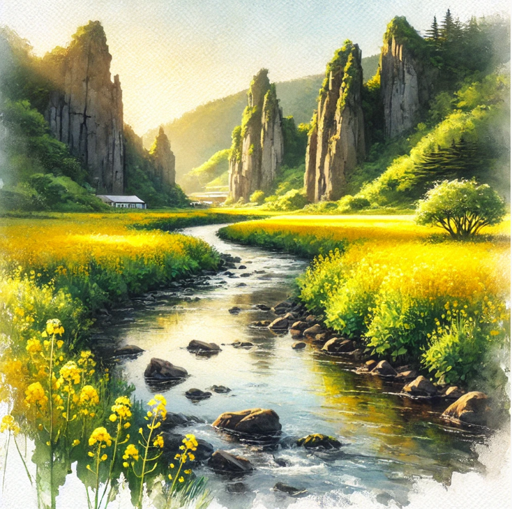 제주 유채꽃 명소 엉덩물계곡 3