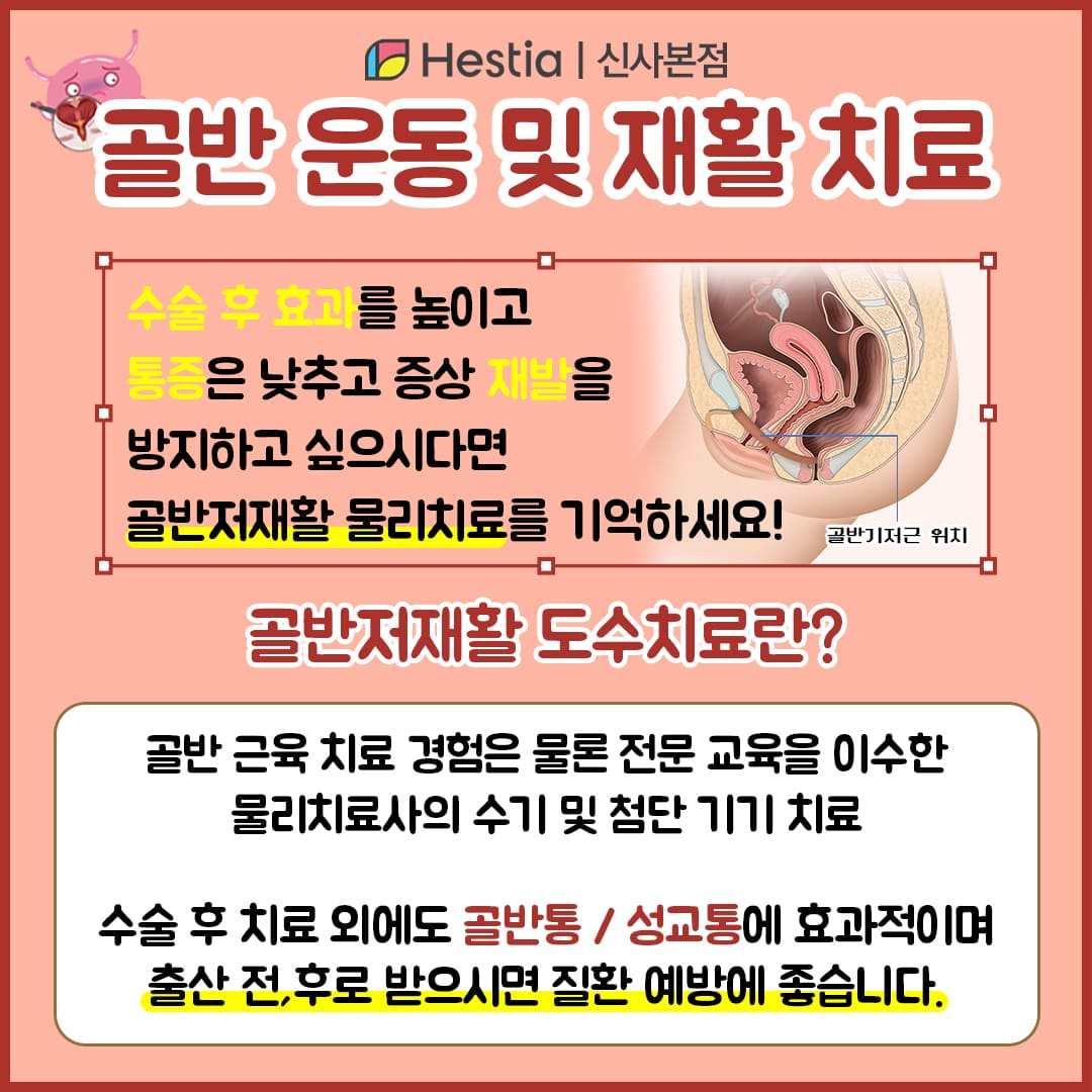 골반 운동 요실금치료방법 골반 운동 및 재활 치료