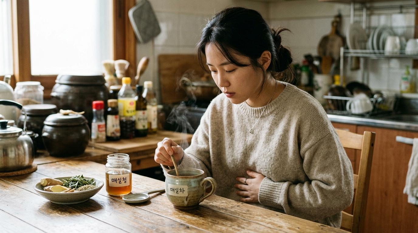 배가 아프거나 속이 좋지 않을 때의 민간요법