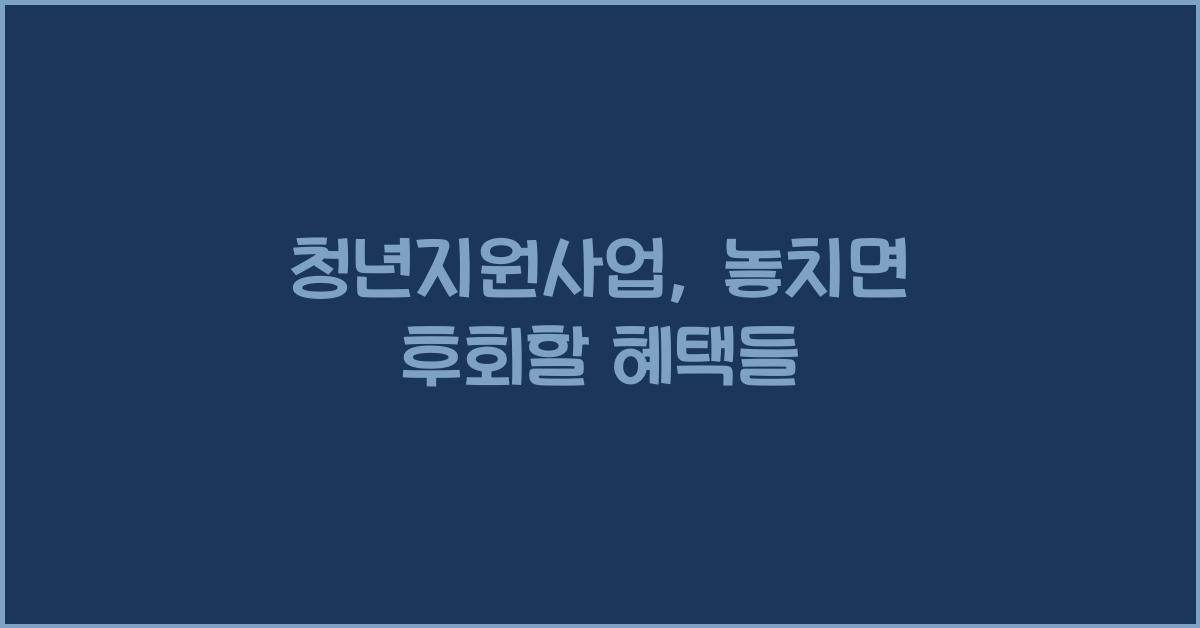 청년지원사업