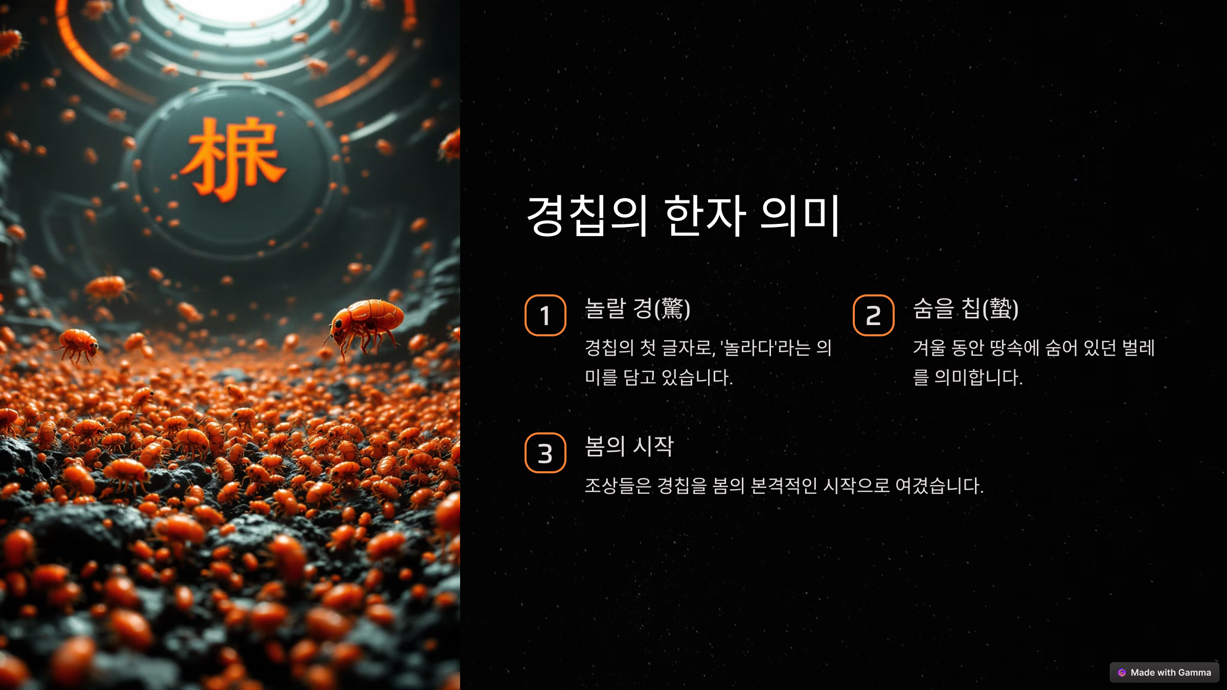 경칩(驚蟄)의 뜻 한자풀이, 봄을 여는 인사말 모음