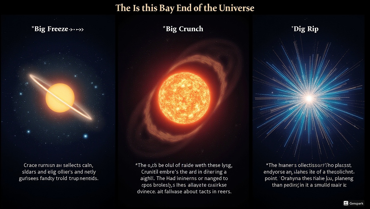 우주 종말 시나리오 3가지