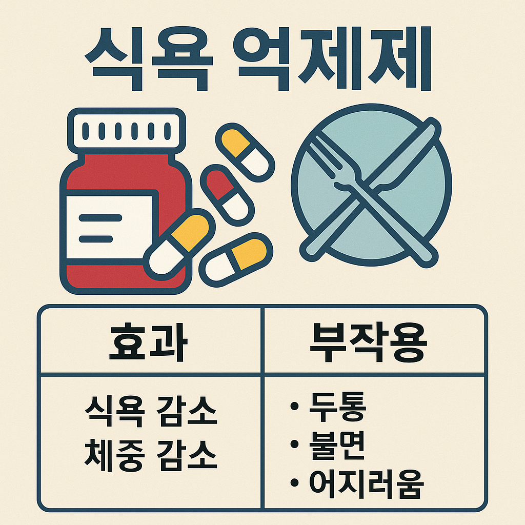 식욕 억제제, 효과와 부작용 총정리