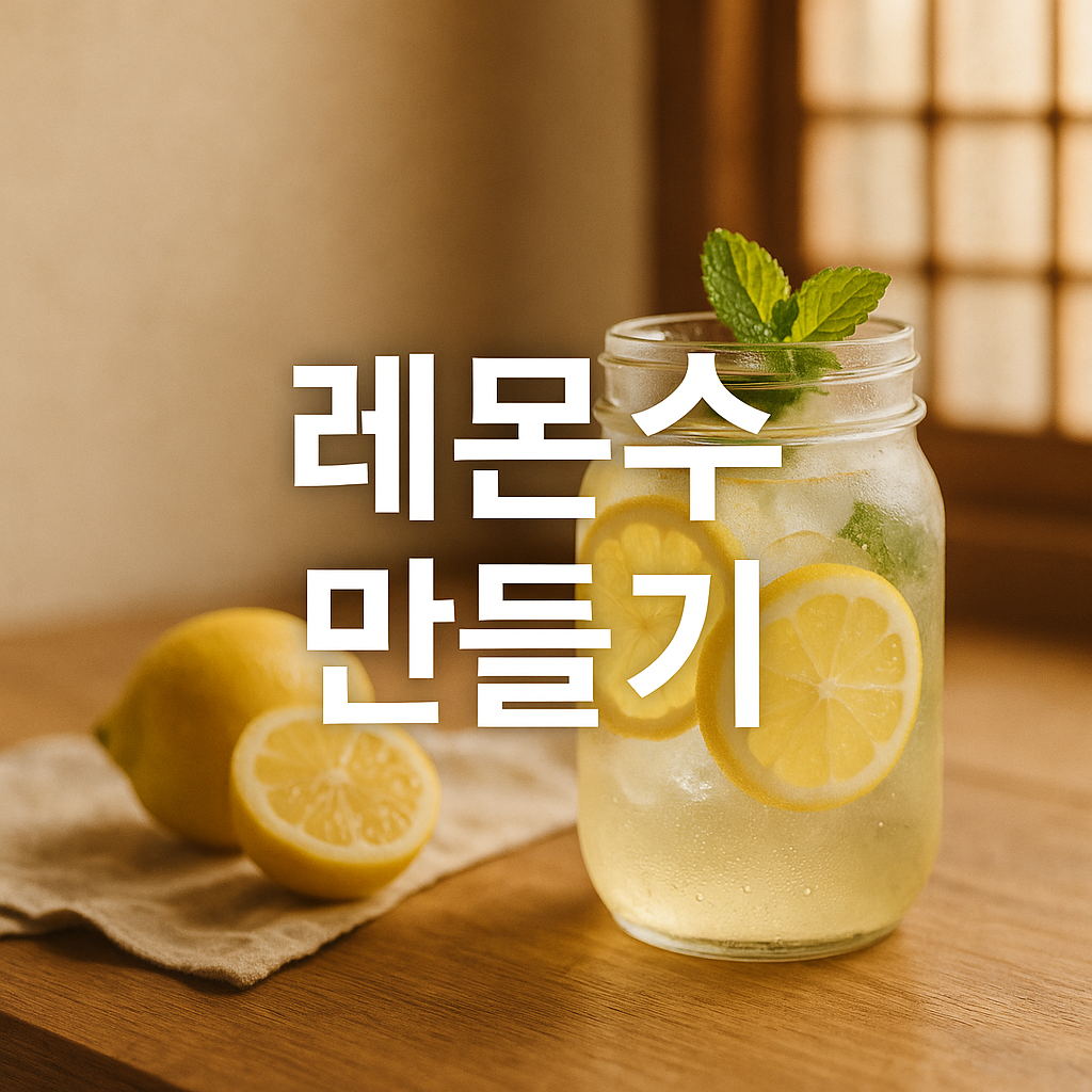 레몬수 만들기