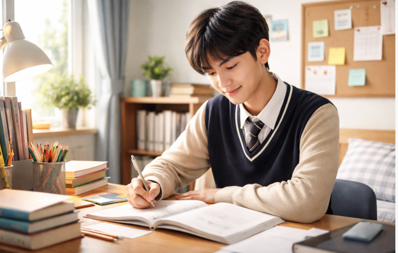 자기주도 학습하는 모습 이미지