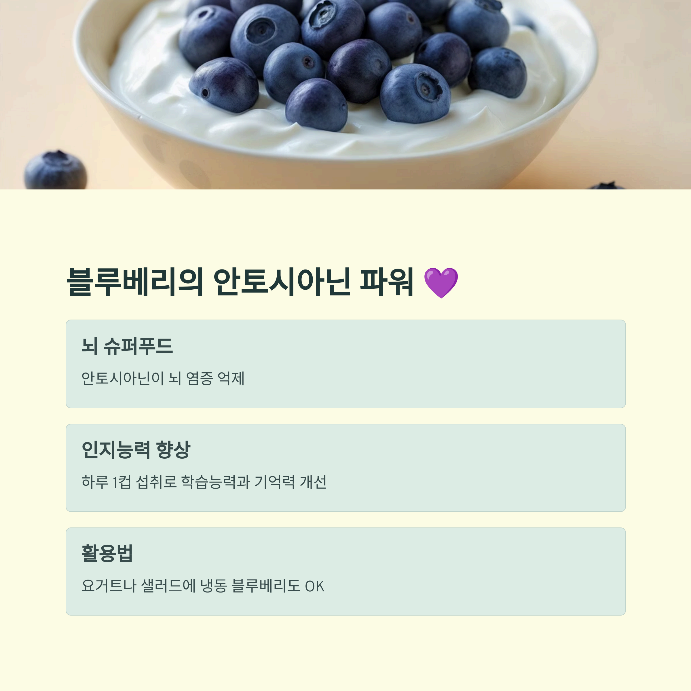 블루베리의 안토시아닌