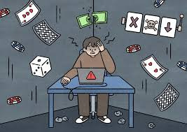 도박의 위험성을 나타내는 이미지 입니다.