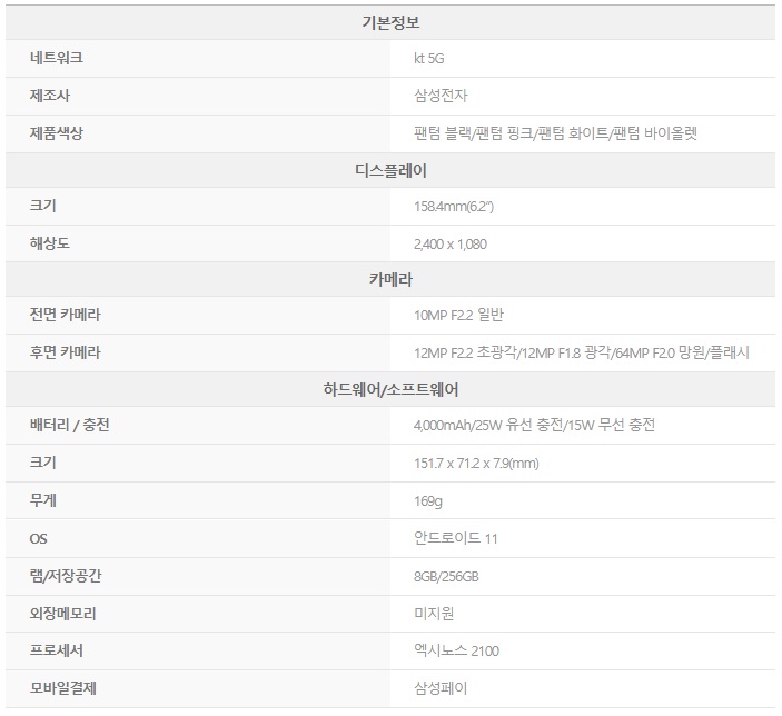 갤럭시S21