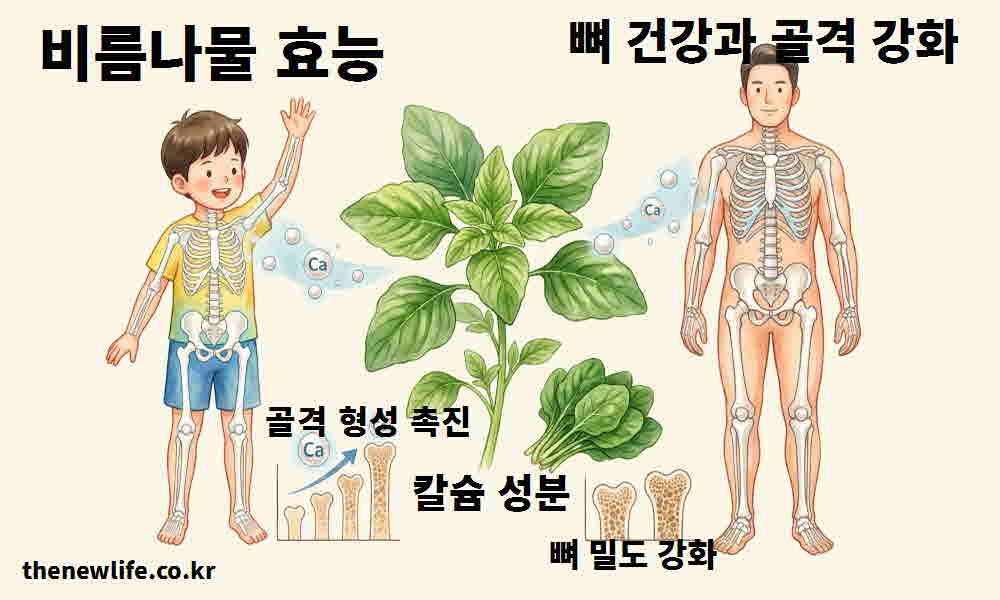 비름나물 효능 뼈 건강 골격 강화