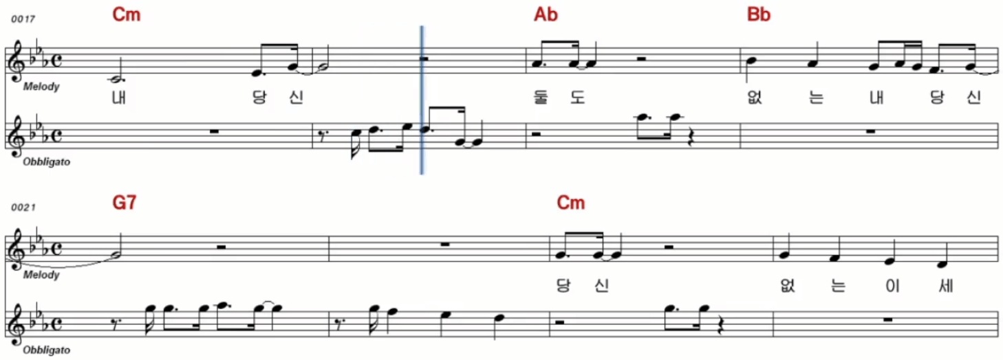 홍지윤(이자연) 당신의 의미 악보