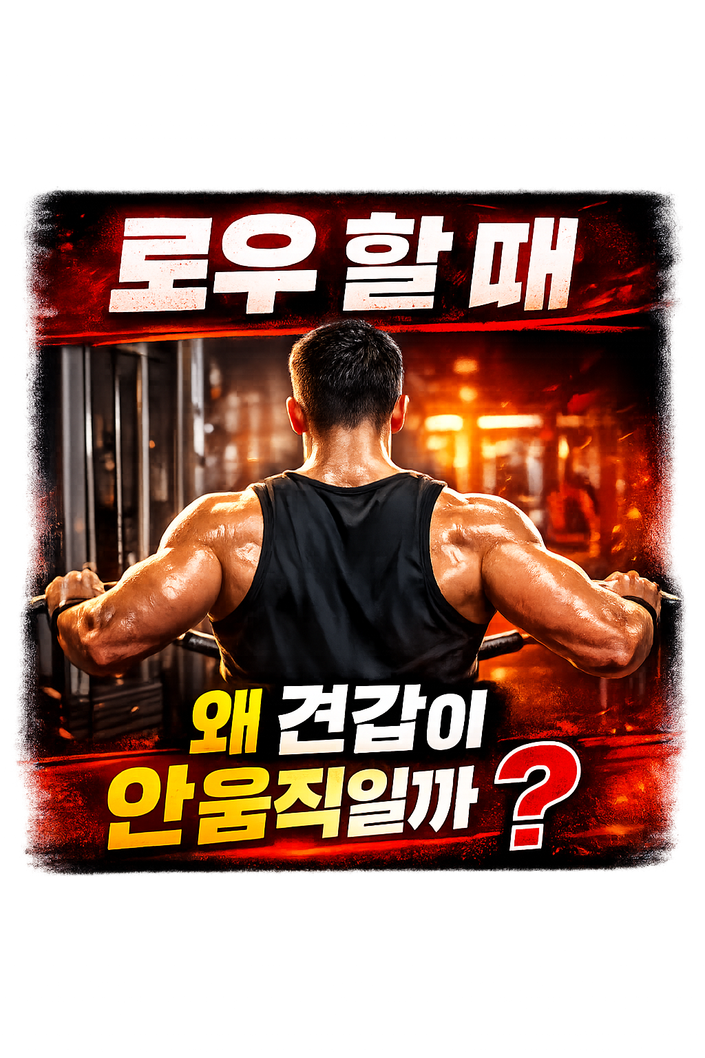 로우 운동에서 견갑이 안 움직이는 이유