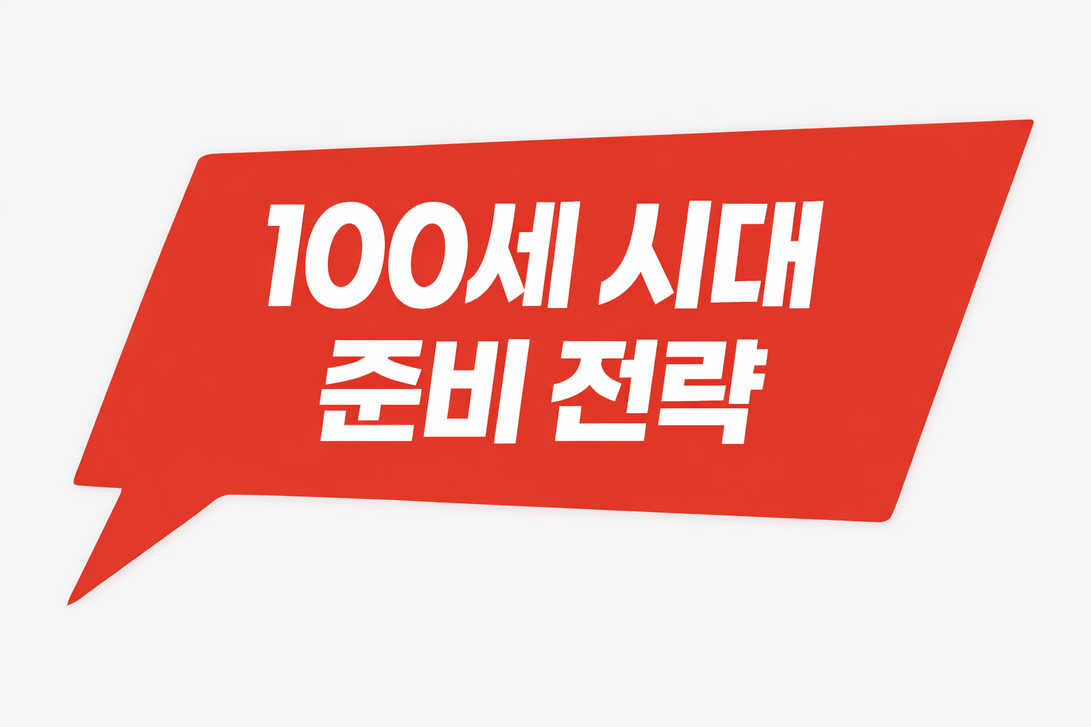 100세 시대 준비 전략