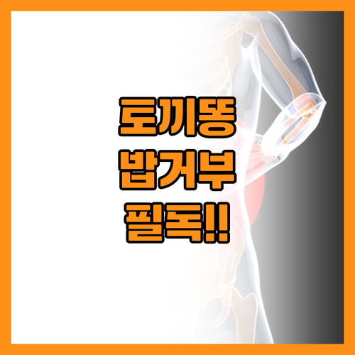 토끼똥 싸고 밥 거부하는 아이를 위한..