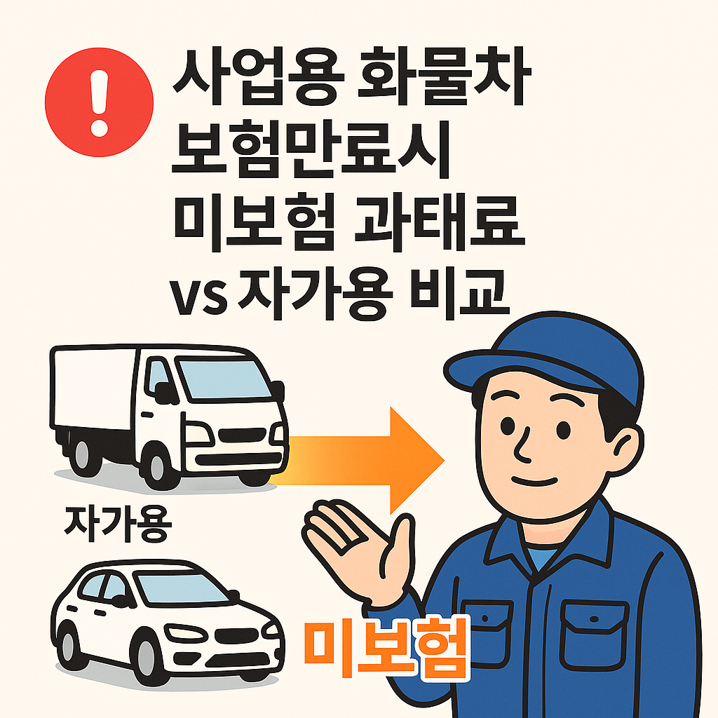 보험만기를 놓쳐 무보험으로 운행하면 처벌 받습니다.