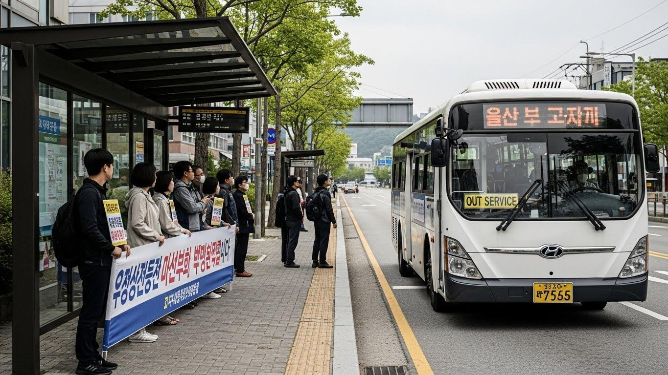 버스 파업 울산