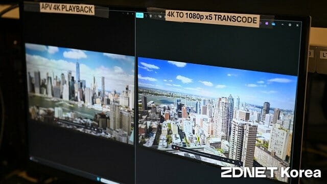 APV 코덱은 여러 차례 재압축해도 화질 손상이 적다는 것이 퀄컴 설명이다.