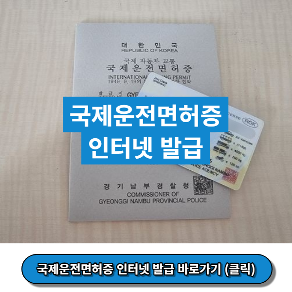 국제운전면허증 인터넷 발급, 국제면허증 온라인 발급 방법 - 안전운전통합민원