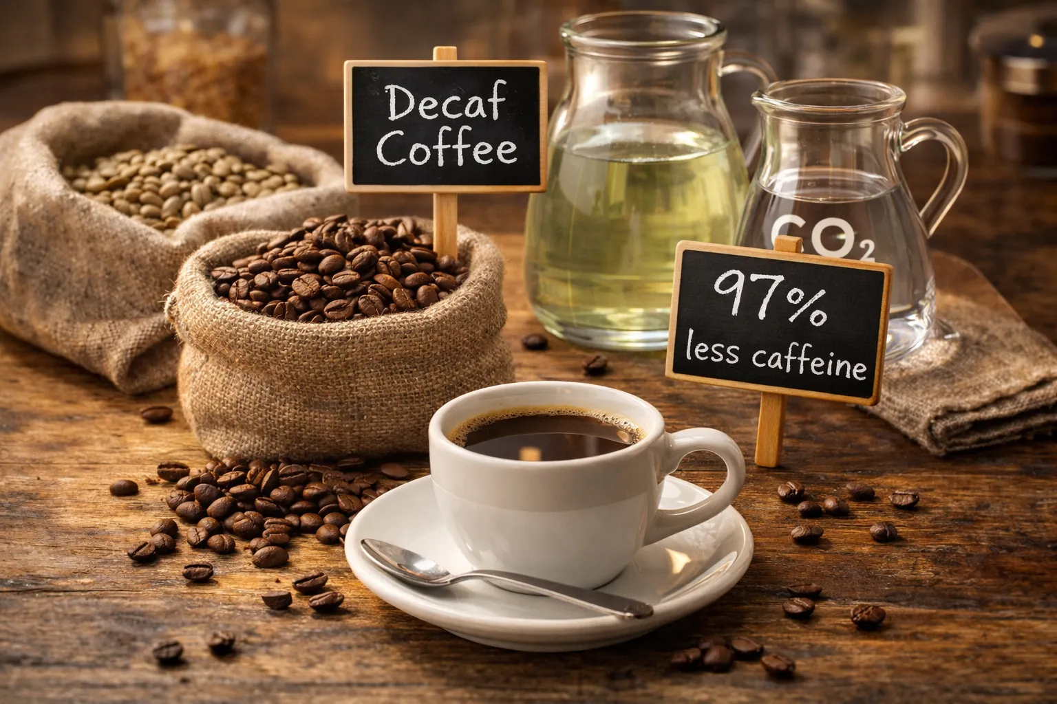 디카페인 커피 제조 방법 (카페인 함량, 맛 차이, 제거 공정)