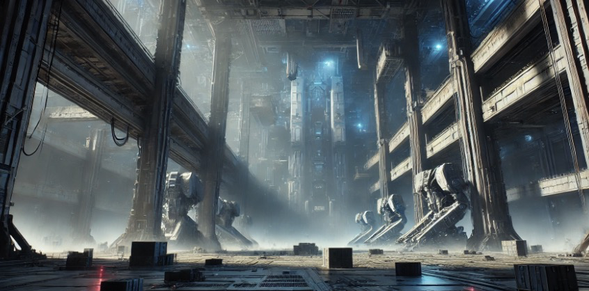 미래 도시 폐허