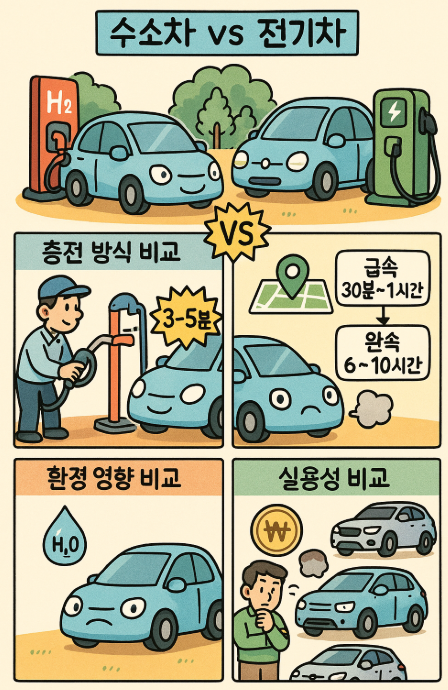 수소차 vs 전기차