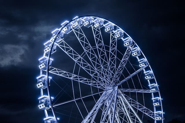 Ferris wheel&amp;#44; Amusement park&amp;#44; fair