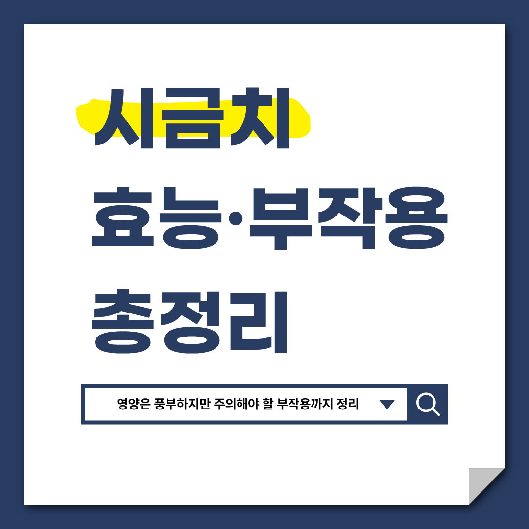 시금치 효능 부작용