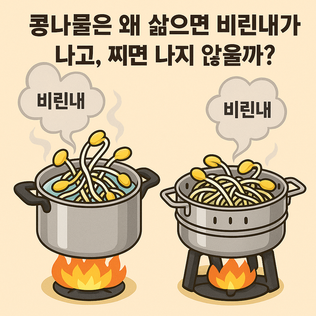 콩나물의 비린내에 대한 조리법